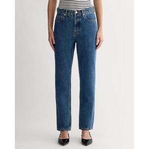 Everlane 90s Cheeky Jean Organic Cotton High Rise‎ Deep Atlantic Denim Blue 26